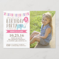 Custom Age Elephant Birthday Party | Birthday