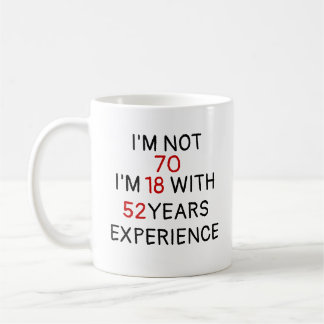Custom Age Funny Birthday Typography Coffee Mug