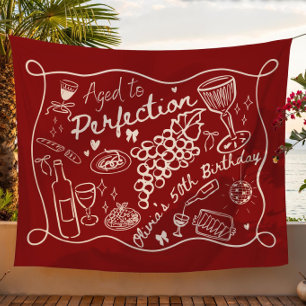 Custom Aged to Perfection Backdrop for Wine Tapestry