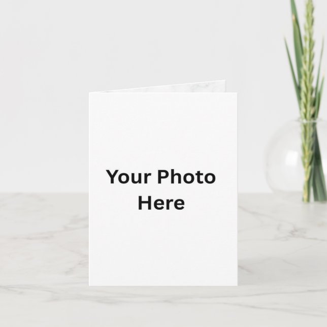 Custom AI Photo Greeting Card | Personalised Messa (Front)