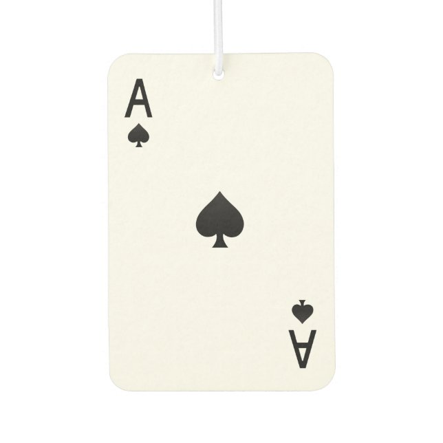 Custom Air Freshener - Ace of Spades (Front)