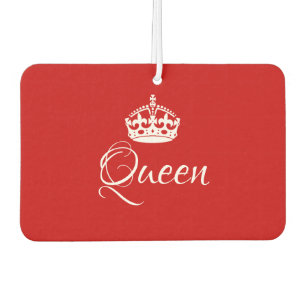 Custom Air Freshener - Queen Crown Red Heart