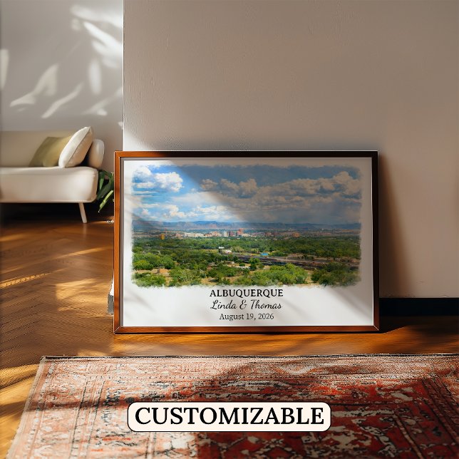 Custom Albuquerque Wall Art, New Mexico Poster (Creator Uploaded)
