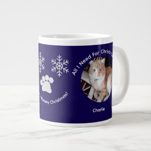Custom All I Need Cat Photo Specialty Mug