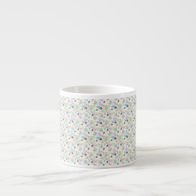 Custom All-Over Print Geometric Pattern Coffee Mug (Front)