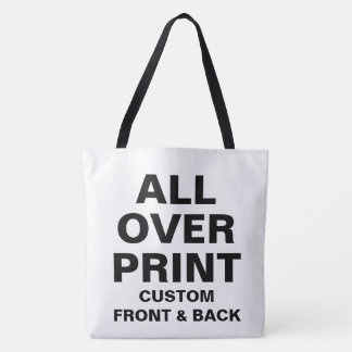 Custom All Over Print Large Shoulder Tote Bag
