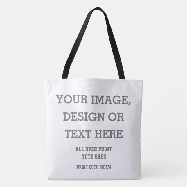 Custom All Over Print Tote - Personalised Design Bag (Front)