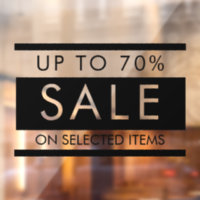 Custom All Text Editable Sale Sign For Door Window