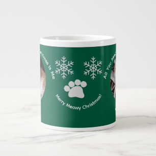 Custom All You Need Cat Photo Specialty Mug