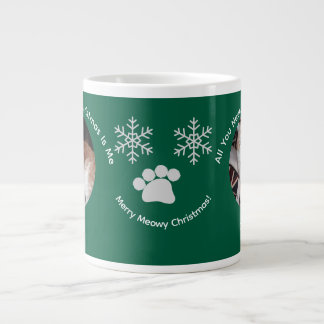 Custom All You Need Cat Photo Specialty Mug