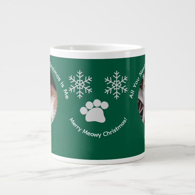 Custom All You Need Cat Photo Specialty Mug (Front)