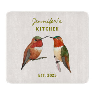 Custom Allen's Hummingbirds Cutting Board
