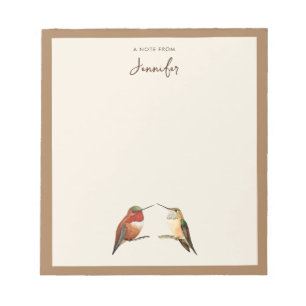 Custom Allen's Hummingbirds Notepad