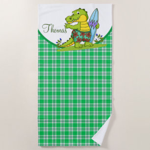 Custom Alligator Beach Towel