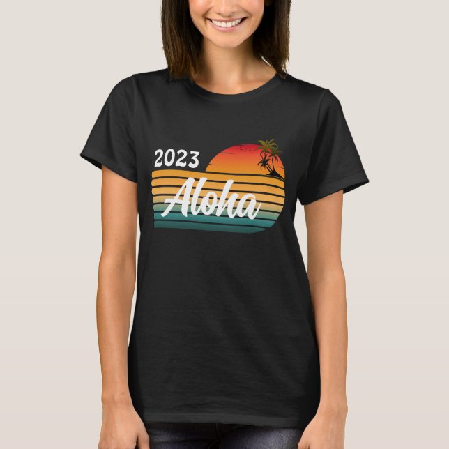 CUSTOM ALOHA VINTAGE SUMMER T-Shirt (Front)