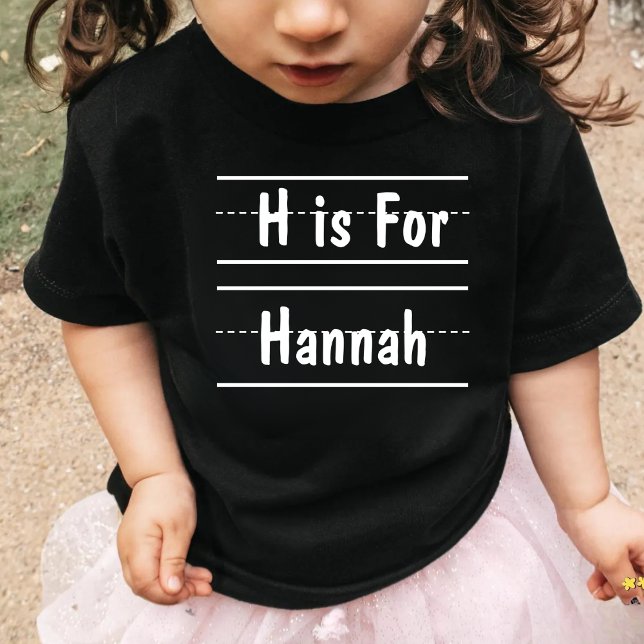 Custom Alphabet Name First Day of Pre School Gift T-Shirt (Creator Uploaded)