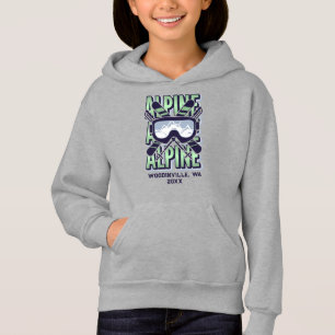 Custom Alpine Skiing Ski Location Date Name