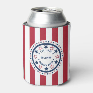Custom America 250th Monogram Patriotic Can Cooler