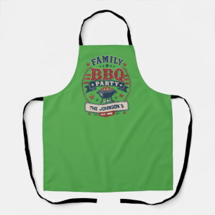Custom American Family BBQ Party Apron