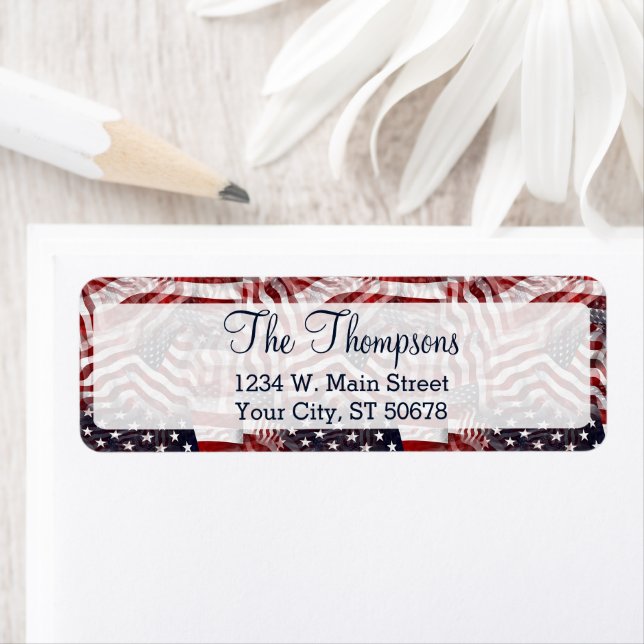 Custom American Flag Red White Blue Stripes Stars (Insitu)