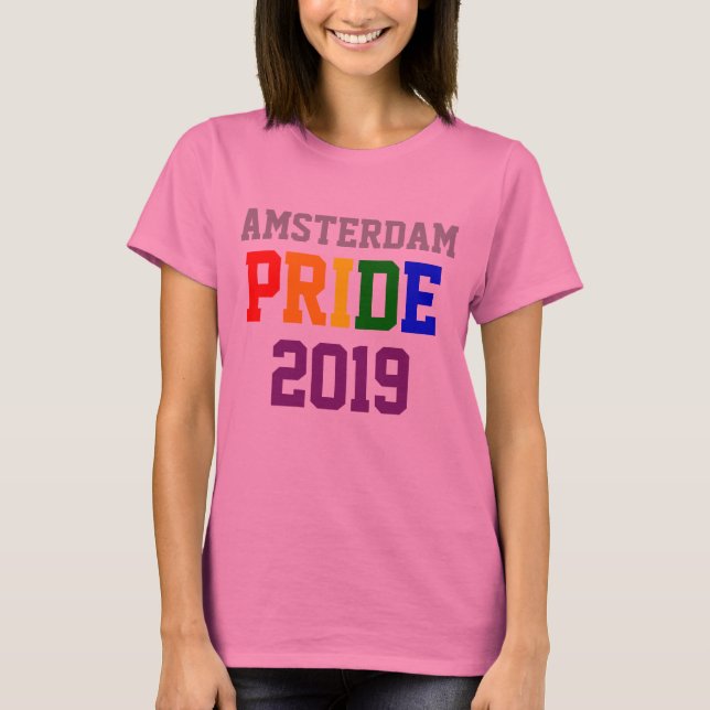 Custom Amsterdam Pride 2019 T-Shirt (Front)