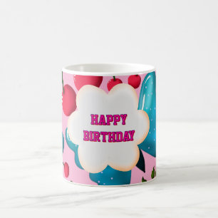 Custom and personalised cherry butterfly gift   coffee mug