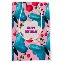Custom and personalised cherry butterfly gift  