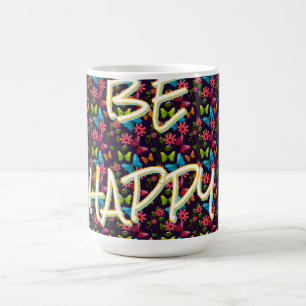 Custom and personalised Colourful Butterfly Coffee Mug