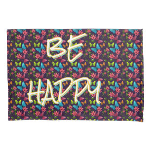 Custom and personalised Colourful Butterfly  Pillowcase