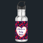 Custom and personalised Cute Cherry Butterfly  532 Ml Water Bottle<br><div class="desc">Adorable seamless pattern featuring glossy cherries, cute butterflies, and delicate floral elements. Designed in a soft kawaii aesthetic, this pattern is perfect for summer vibes, kids products, and feminine accessories. The bright cherries combined with soft butterflies create a playful and eye-catching design ideal for stickers, phone cases, apparel, and home...</div>
