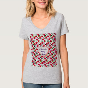 Custom and personalised Cute Cherry Butterfly  T-Shirt