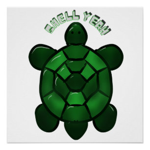 Custom and personalised Cute Turtle  Poster
