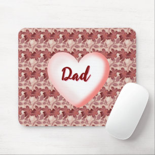 Custom and personalised floral gift for Father  Mouse Pad