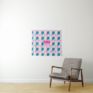 Custom and personalised floral pattern gift for Mo Tapestry