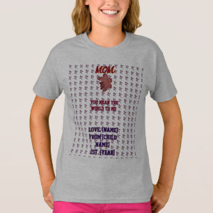 Custom and personalised floral T-Shirt
