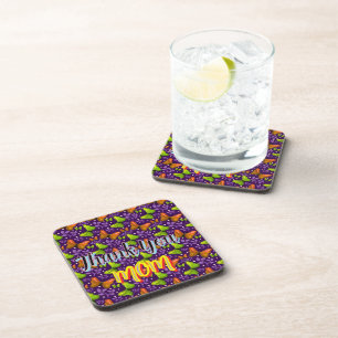 Custom and personalised gift butterfly Pattern   Coaster