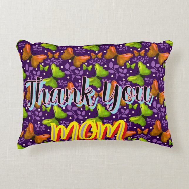 Custom and personalised gift butterfly Pattern   Decorative Cushion (Front)