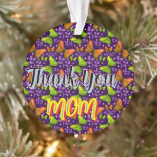 Custom and personalised gift butterfly Pattern Ornament