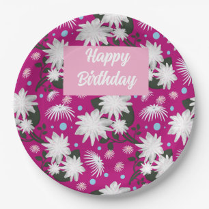 Custom and personalised Happy Birthday greetings Paper Plate