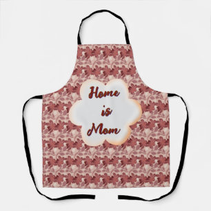 Custom and personalised mother's day floral gift apron