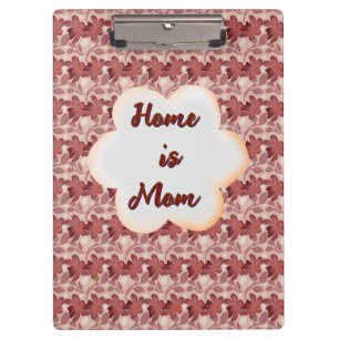 Custom and personalised mother's day floral gift  clipboard