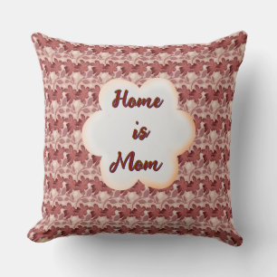 Custom and personalised mother's day floral gift  cushion