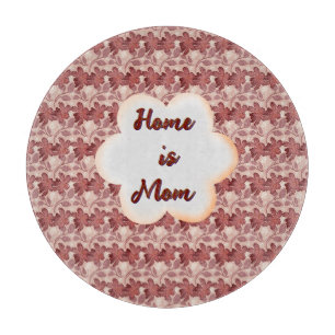 Custom and personalised mother's day floral gift cutting board
