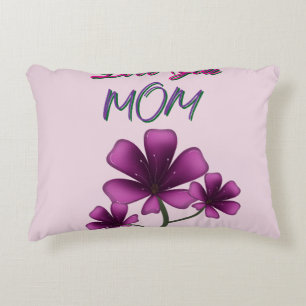 Custom and personalised mother's day floral gift  decorative cushion