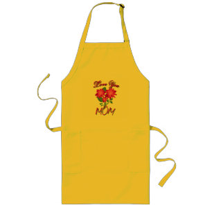 Custom and Personalised Mother's Day Floral gift Long Apron