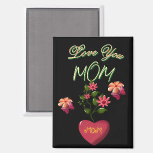 Custom and Personalised Mother's Day Floral gift  Magnet