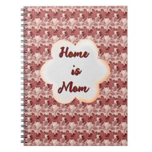 Custom and personalised mother's day floral gift notebook