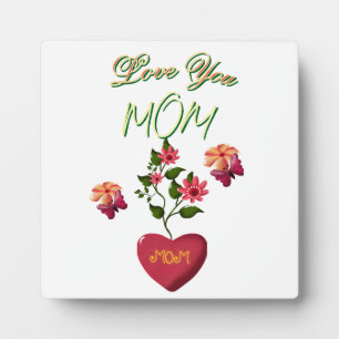 Custom and Personalised Mother's Day Floral gift Plaque