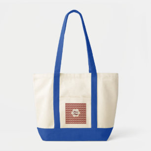 Custom and personalised mother's day floral gift tote bag