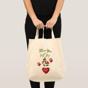 Custom and Personalised Mother's Day Floral gift Tote Bag
